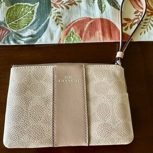 Coach Light Beige Wristlet